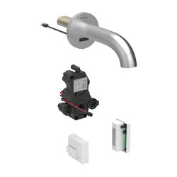 Geberit Piave Waschtischarmatur Wandmontage, Generatorbetrieb, ohne Mischer, Länge 1... GEBERIT-116265SN1 4025410065162 (Abb. 1)