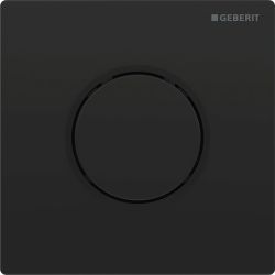 Geberit Typ 10 Urinalsteuerung mit pneumatischer Spülauslösung, Round, Schwarz/Matts... GEBERIT-116015DW1 4025410703460 (Abb. 1)