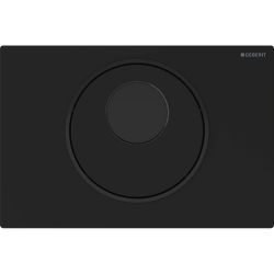 Geberit Sigma 10 WC-Steuerung elektronisch Netz, 1-Mengen-Auslösung, Mattschwarz, Sc... GEBERIT-115890166 4025410703668 (Abb. 1)