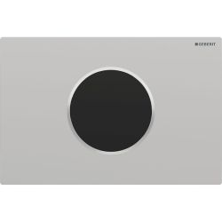 Geberit Sigma 10 WC-Steuerung elektronisch Batterie, 1-Mengen-Auslösung, mattchrom, ... GEBERIT-115908JQ6 4025410724571 (Abb. 1)
