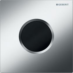 Geberit Typ 01 Urinalsteuerung mit elektronischer Spülauslösung, Netzbetrieb, Chrom,... GEBERIT-116021JQ5 4025410703040 (Abb. 1)