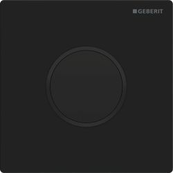 Geberit Typ 10 Abdeckplatte für Urinalsteuerung IR Round, Schwarz/Mattschwarz, easy-... GEBERIT-241925161 4025410703149 (Abb. 1)