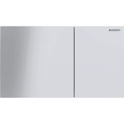 Geberit Sigma 70 Drückerplatte, 2-Mengen-Spülung Square Breite 25cm, Glas, Weiß... GEBERIT-115622SI1 4025410762221 (Abb. 1)