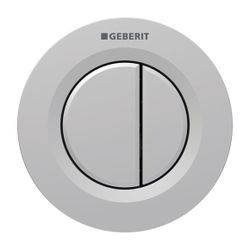 Geberit Typ 01 Fernbetätigung pneumatisch, 2-Mengen-Spülung, Unterputz-Drücker, Matt... GEBERIT-116042JQ1 4025410740540 (Abb. 1)