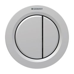 Geberit Typ 01 Fernbetätigung pneumatisch, 2-Mengen-Spülung, Möbeldrücker, Mattchrom... GEBERIT-116050JQ1 4025410741127 (Abb. 1)