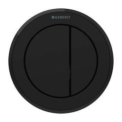 Geberit Typ 10 Fernbetätigung pneumatisch, 2-Mengen-Spülung, Möbeldrücker, Mattschwa... GEBERIT-116057161 4025410740564 (Abb. 1)