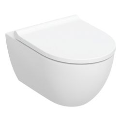 Geberit Acanto Wand-WC-Set Tiefspüler geschlossenes Keramikdesign TurboFlush Weiß, W... GEBERIT-502774001 4025410066831 (Abb. 1)