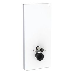 Geberit Monolith Plus Sanitärmodul für Wand-WC 114cm, Frontverkleidung Glas Weiß, Se... GEBERIT-131231SI7 4025410763198 (Abb. 1)