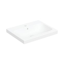 Geberit iCon Light Aufsatzwaschtisch, Breite 60cm, Tiefe 48cm, Hahnloch mittig, Über... GEBERIT-501847JT1 4025410652195 (Abb. 1)