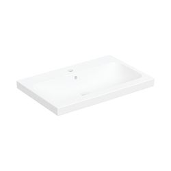 Geberit iCon Light Aufsatzwaschtisch, Breite 75cm, Tiefe 48cm, Hahnloch mittig, Über... GEBERIT-501848JT1 4025410652201 (Abb. 1)