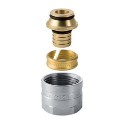 Geberit Mepla Anschlussverschraubung für Eurokonus CW617N, d 16mm, G 3/4″, vernickel... GEBERIT-641534222 4025416190417 (Abb. 1)