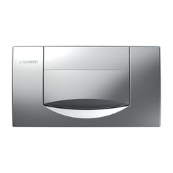 Geberit 200F Drückerplatte für Spül-Stopp-Spülung, Mattverchromt... GEBERIT-115222461 4025416003571 (Abb. 1)