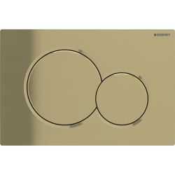 Geberit Sigma 01 Drückerplatte, 2-Mengen-Spülung edelmessing galvanisiert... GEBERIT-115770DT5 4025410035219 (Abb. 1)