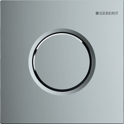 Geberit Typ 01 Drückerplatte Urinalsteuerung mit pneumatischer, Hochglanz verchromt... GEBERIT-116011215 4025416167105 (Abb. 1)