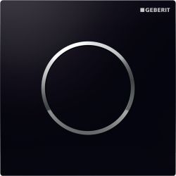 Geberit Typ 10 Drückerplatte Urinalsteuerung mit pneumatischer Spülauslösung, Schwar... GEBERIT-116015KM1 4025416940401 (Abb. 1)
