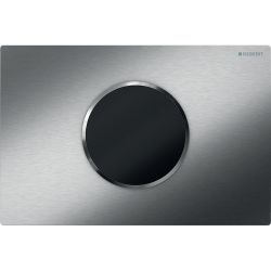 Geberit Sigma 10 WC-Steuerung elektronisch Batterie, 2-Mengen, Edelstahl gebürstet/p... GEBERIT-115908SN6 4025410531193 (Abb. 1)