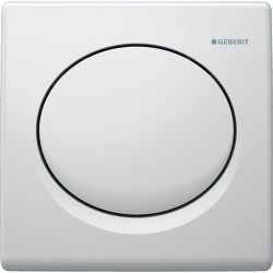 Geberit Urinalsteuerung mit pneumatischer Spülauslösung, Drückerplatte, Alpinweiß Ku... GEBERIT-115820115 4025416552871 (Abb. 1)