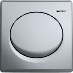 Geberit Urinalsteuerung mit pneumatischer Spülauslösung, Drückerplatte, Mattverchrom... GEBERIT-115820465 4025416552895 (Abb. 1)