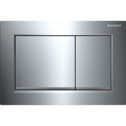 Geberit Omega 20 (ex Omega 30) Drückerplatte, 2-Mengen-Spülung Hochglanz verchromt, ... GEBERIT-115080KH1 4025416301073 (Abb. 1)