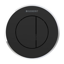 Geberit Typ 10 Fernbetätigung pneumatisch, 2-Mengen-Spülung, Unterputz-Drücker Schwa... GEBERIT-116055KM1 4025416334699 (Abb. 1)