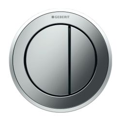Geberit Typ 10 Fernbetätigung pneumatisch, 2-Mengen-Spülung, Möbeldrücker Hochglanz ... GEBERIT-116057KH1 4025416334842 (Abb. 1)