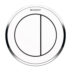 Geberit Typ 10 Fernbetätigung pneumatisch, 2-Mengen-Spülung, Möbeldrücker Weiß, Hoch... GEBERIT-116057KJ1 4025416335290 (Abb. 1)