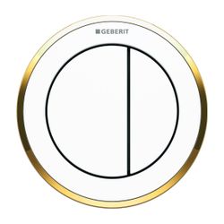 Geberit Typ 10 Fernbetätigung pneumatisch, 2-Mengen-Spülung, Möbeldrücker Weiß, verg... GEBERIT-116057KK1 4025416335245 (Abb. 1)