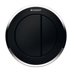Geberit Typ 10 Fernbetätigung pneumatisch, 2-Mengen-Spülung, Möbeldrücker Schwarz, H... GEBERIT-116057KM1 4025416335207 (Abb. 1)