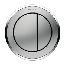Geberit Typ 10 Fernbetätigung pneumatisch, 2-Mengen-Spülung, Möbeldrücker Mattverchr... GEBERIT-116057KN1 4025416322467 (Abb. 1)