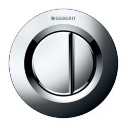 Geberit Typ 01 Fernbetätigung pneumatisch, 2-Mengen-Spülung, Unterputz-Drücker, Hoch... GEBERIT-116042211 4025416323815 (Abb. 1)