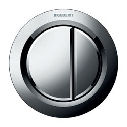 Geberit Typ 01 Fernbetätigung pneumatisch, 2-Mengen-Spülung, Möbeldrücker, Hochglanz... GEBERIT-116050211 4025416333272 (Abb. 1)