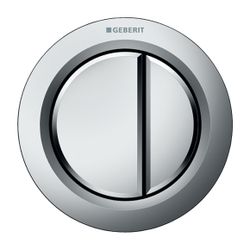 Geberit Typ 01 Fernbetätigung pneumatisch, 2-Mengen-Spülung, Möbeldrücker, Mattverch... GEBERIT-116050461 4025416334668 (Abb. 1)