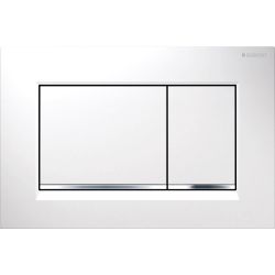 Geberit Sigma 20 (ex Sigma 30) Drückerplatte mit 2-Mengen-Spülung, Weiß, Hochglanz v... GEBERIT-115883KJ1 4025416516750 (Abb. 1)