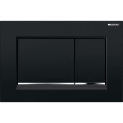 Geberit Sigma 20 (ex Sigma 30) Drückerplatte mit 2-Mengen-Spülung, Schwarz, Hochglan... GEBERIT-115883KM1 4025416516736 (Abb. 1)