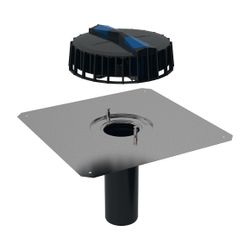 Geberit Pluvia Dachwassereinlauf mit Anschlussblech Maximale Ablaufleistung 25l/s... GEBERIT-359099001 4025410162830 (Abb. 1)