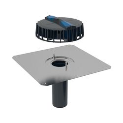 Geberit Pluvia Dachwassereinlauf mit Anschlussblech Maximale Ablaufleistung 25l/s... GEBERIT-359099001 4025410162830 (Abb. 1)