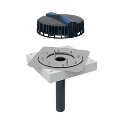 Geberit Pluvia Dachwassereinlauf mit Befestigungsflansch, für Dachabdichtungsfolien ... GEBERIT-359105001 4025410162892 (Abb. 1)