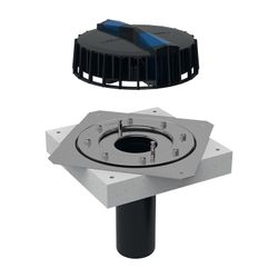 Geberit Pluvia Dachwassereinlauf mit Befestigungsflansch, für Dachabdichtungsfolien ... GEBERIT-359098001 4025416672203 (Abb. 1)