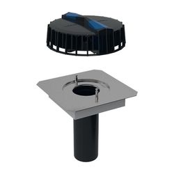 Geberit Pluvia Dachwassereinlauf mit Anschlussblech für Rinnen Maximale Ablaufleistu... GEBERIT-359100001 4025410162847 (Abb. 1)