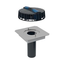 Geberit Pluvia Dachwassereinlauf mit Anschlussblech für Rinnen Maximale Ablaufleistu... GEBERIT-359100001 4025410162847 (Abb. 1)