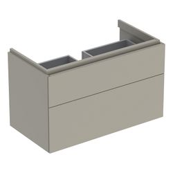 Geberit Xeno2 Unterschrank für Waschtisch, 2 Schubladen, 88x53x46,2cm, Greige/lackie... GEBERIT-500509001 4025416361244 (Abb. 1)