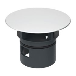 Geberit Ventilabdeckung für Ablaufventil mit freiem Auslauf aus Kunststoff, Mattverc... GEBERIT-241993461 4025416736820 (Abb. 1)