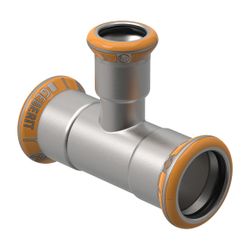 Geberit Mapress Therm T-Stück reduziert d 76,1mm, d1 22mm, d2 76,1mm... GEBERIT-41229 4025410095992 (Abb. 1)