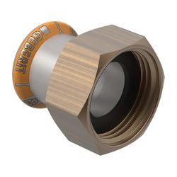 Geberit Mapress Therm Übergang mit Überwurfmutter d 28mm, di 20mm, G 1″... GEBERIT-45043 4064746042874 (Abb. 1)