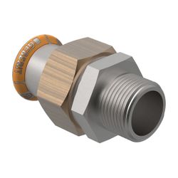 Geberit Mapress Therm Übergangsverschraubung mit Außengewinde d 28mm, R 1″... GEBERIT-45437 4025410097644 (Abb. 1)