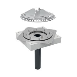 Geberit Pluvia Dachwassereinlauf, Befestigungsflansch für Dachabdichtungsfolien Laub... GEBERIT-359106001 4025410162908 (Abb. 1)