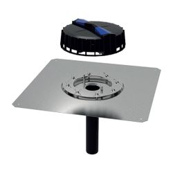 Geberit Pluvia Dachwassereinlauf mit Anschlussblech, Befestigungsflansch Maximale Ab... GEBERIT-359109001 4025410162939 (Abb. 1)