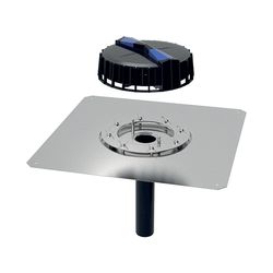 Geberit Pluvia Dachwassereinlauf mit Anschlussblech, Befestigungsflansch Maximale Ab... GEBERIT-359109001 4025410162939 (Abb. 1)