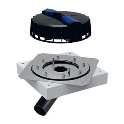 Geberit Pluvia Dachwassereinlauf mit Befestigungsflansch, für Dachabdichtungsfolien ... GEBERIT-359117001 4025410163011 (Abb. 1)
