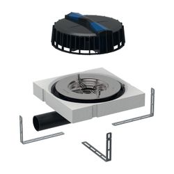Geberit Pluvia Dachwassereinlauf Maximale Ablaufleistung 9l/s... GEBERIT-359118001 4025410163028 (Abb. 1)